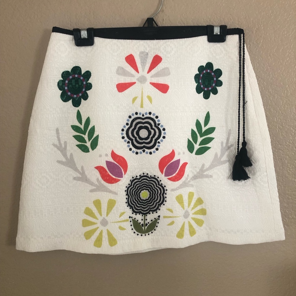 White skirt